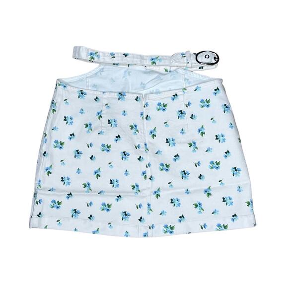 WeWoreWhat Cut Out Skirt in Ivory Watercolor Ditsy Women’s Sz M - Picture 3 of 5